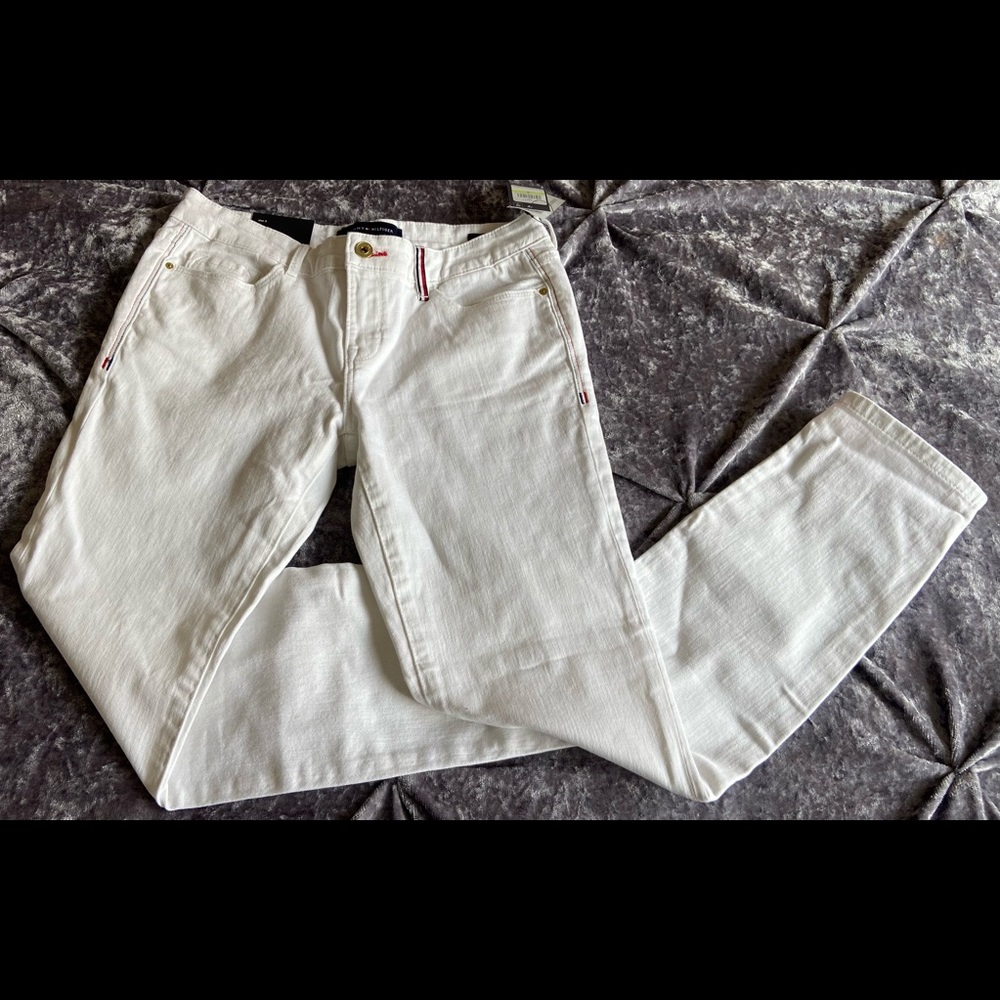 NWT Tommy Hilfiger White Raleigh Skinny Jeans Size 4